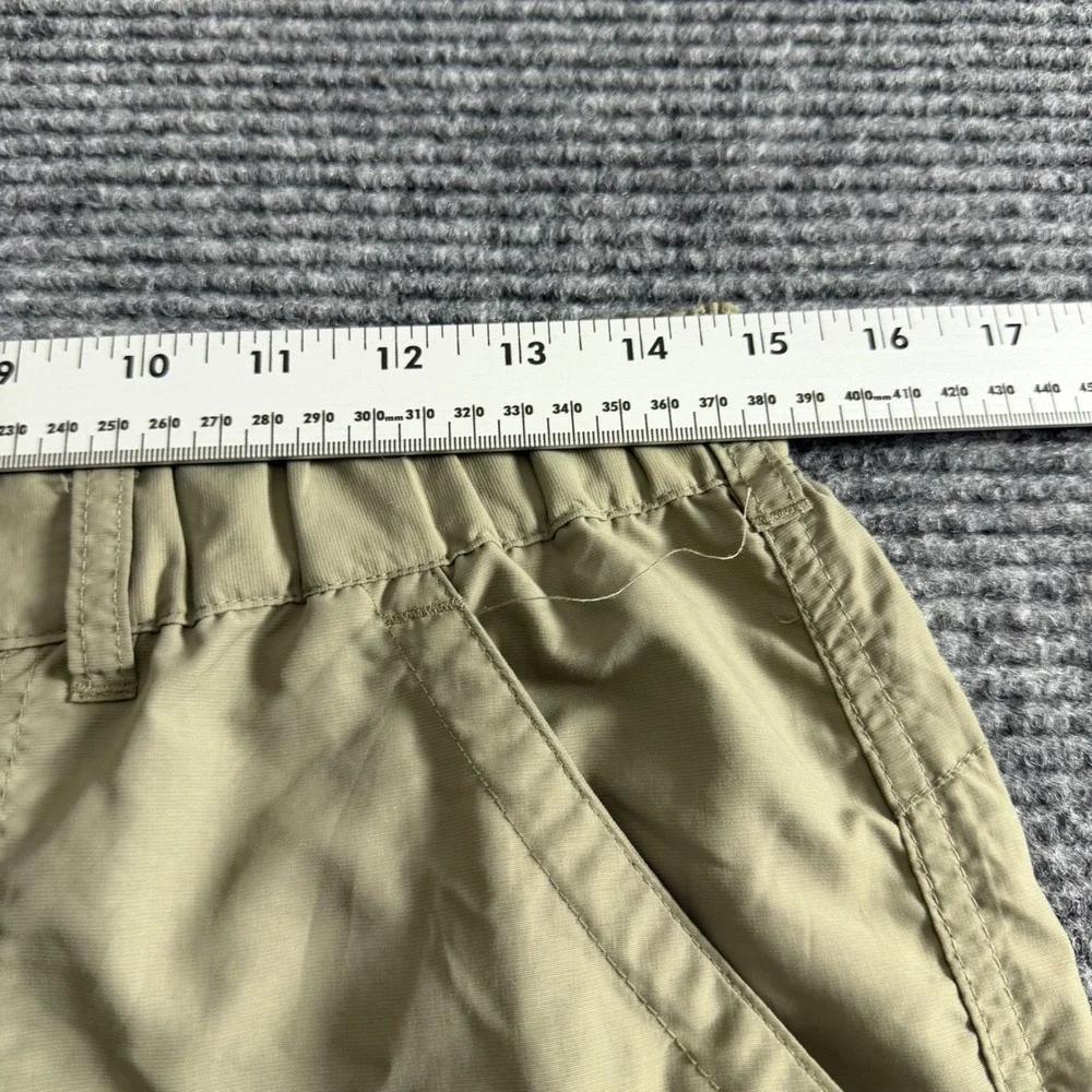 REI Mens Cargo Hiking Pants Khaki Tan Nylon Outdoor Trousers Size M 30L